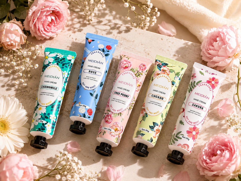 Meidian flower fragrance hand cream tubes