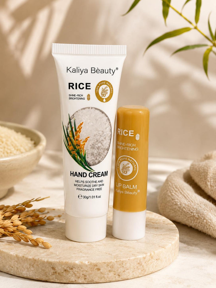Kaliya Beauty Rice hand cream and lip balm