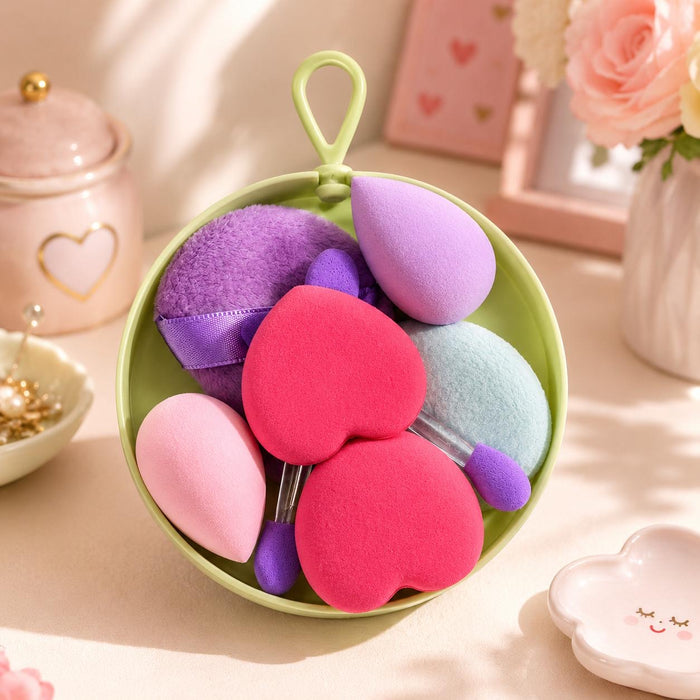 Beauty blender sponges in dome case