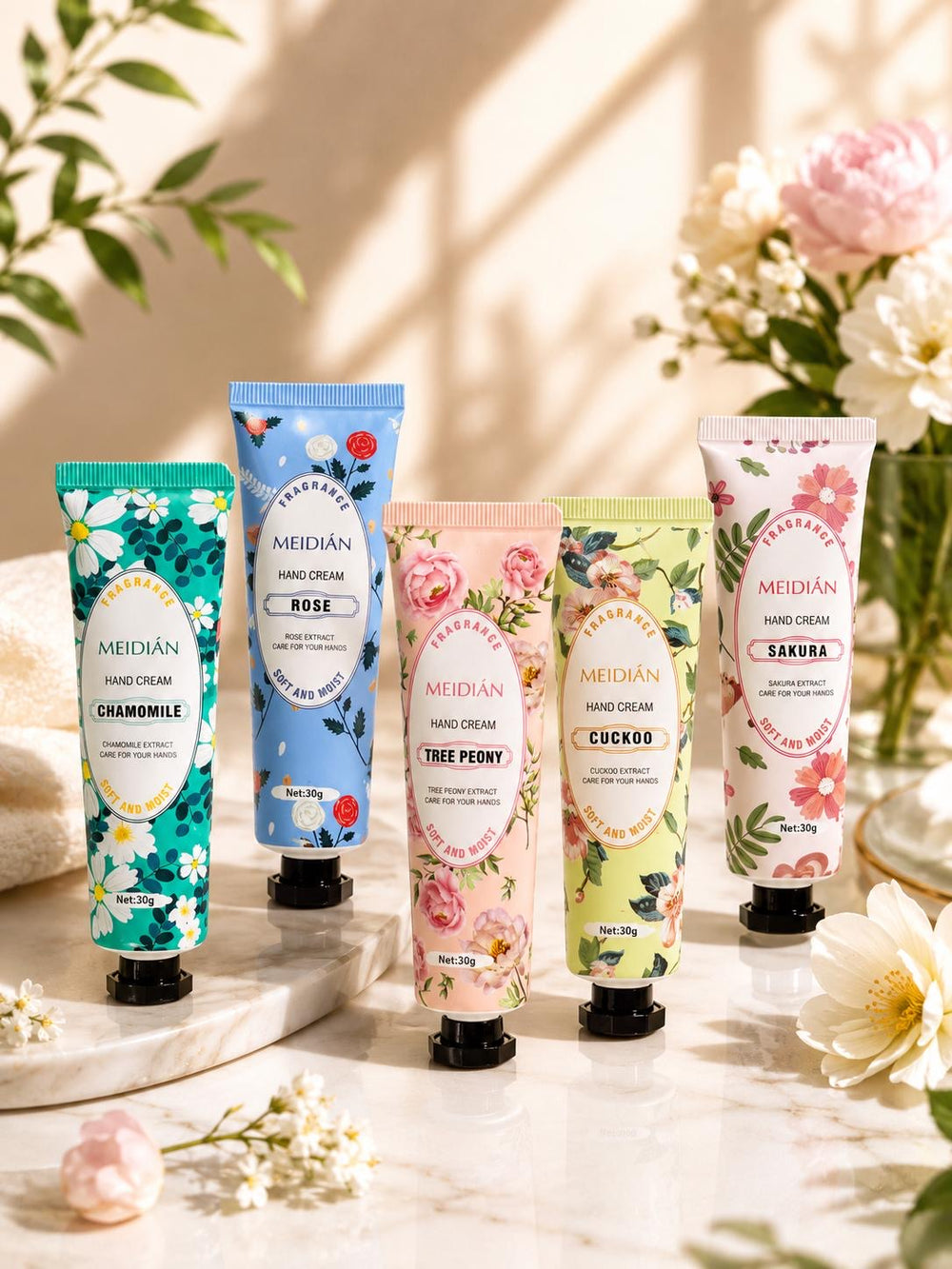Meidian flower fragrance hand cream standing