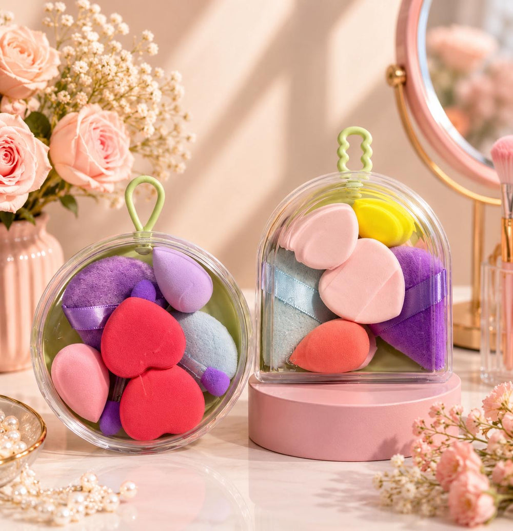 Beauty blender sponges two dome cases