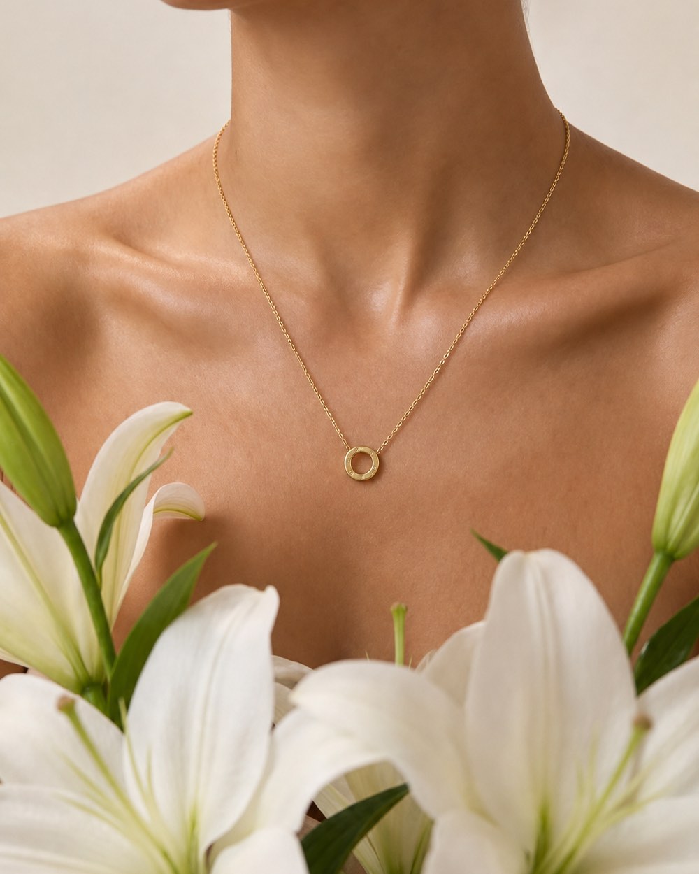 Cercle Pavé Necklace
