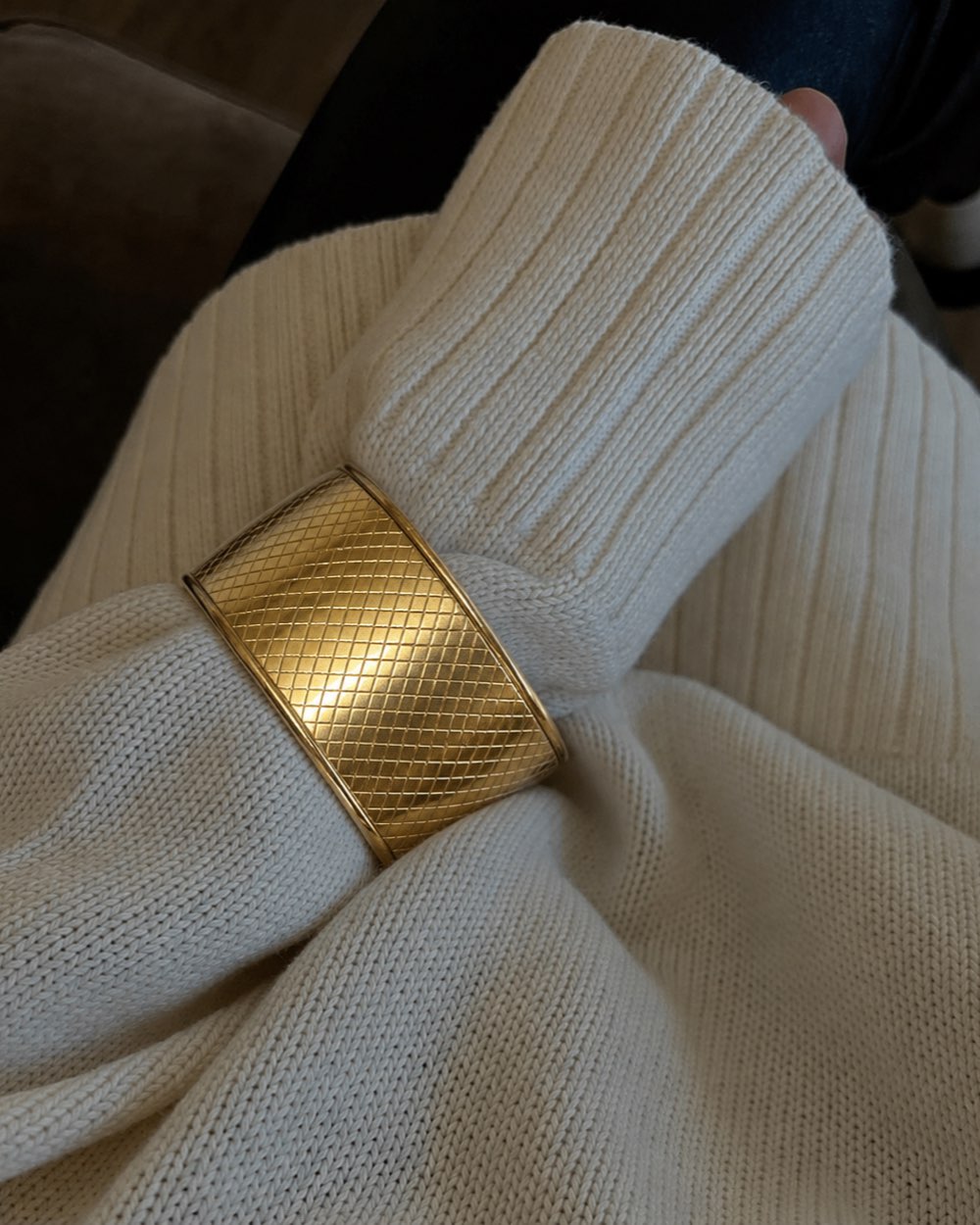 Trellis Gold Cuff
