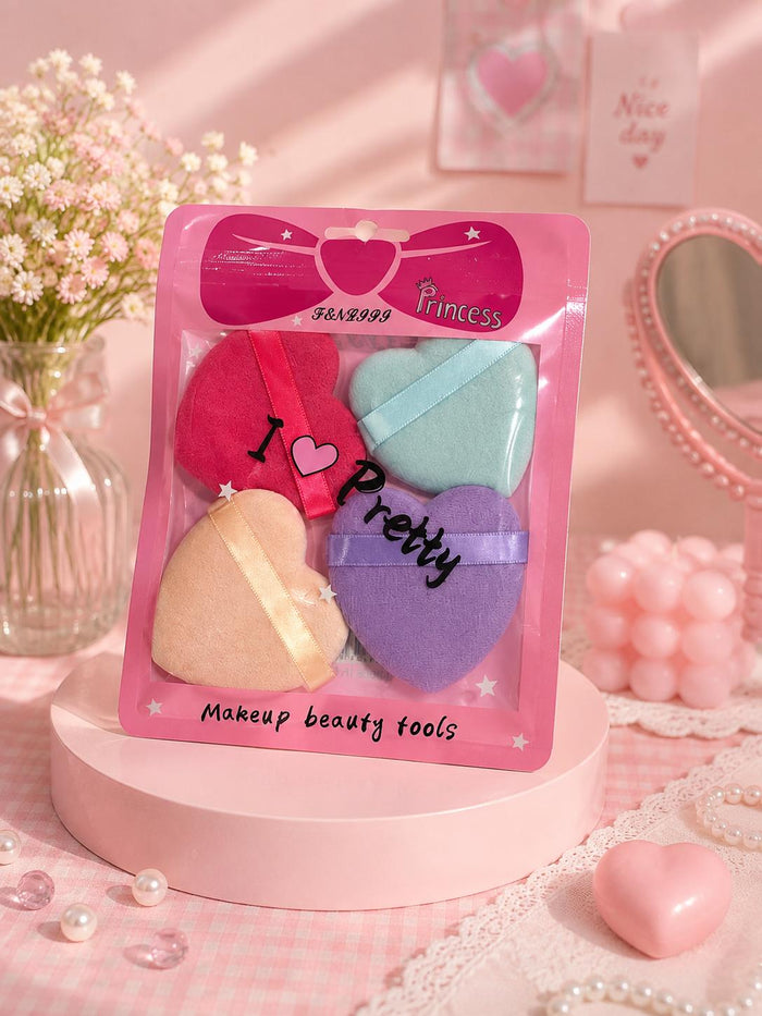 Heart Shape Puffs 4-Pack