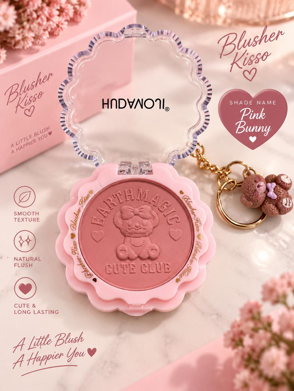 Hudamoji Cute Club Blusher Pink Bunny