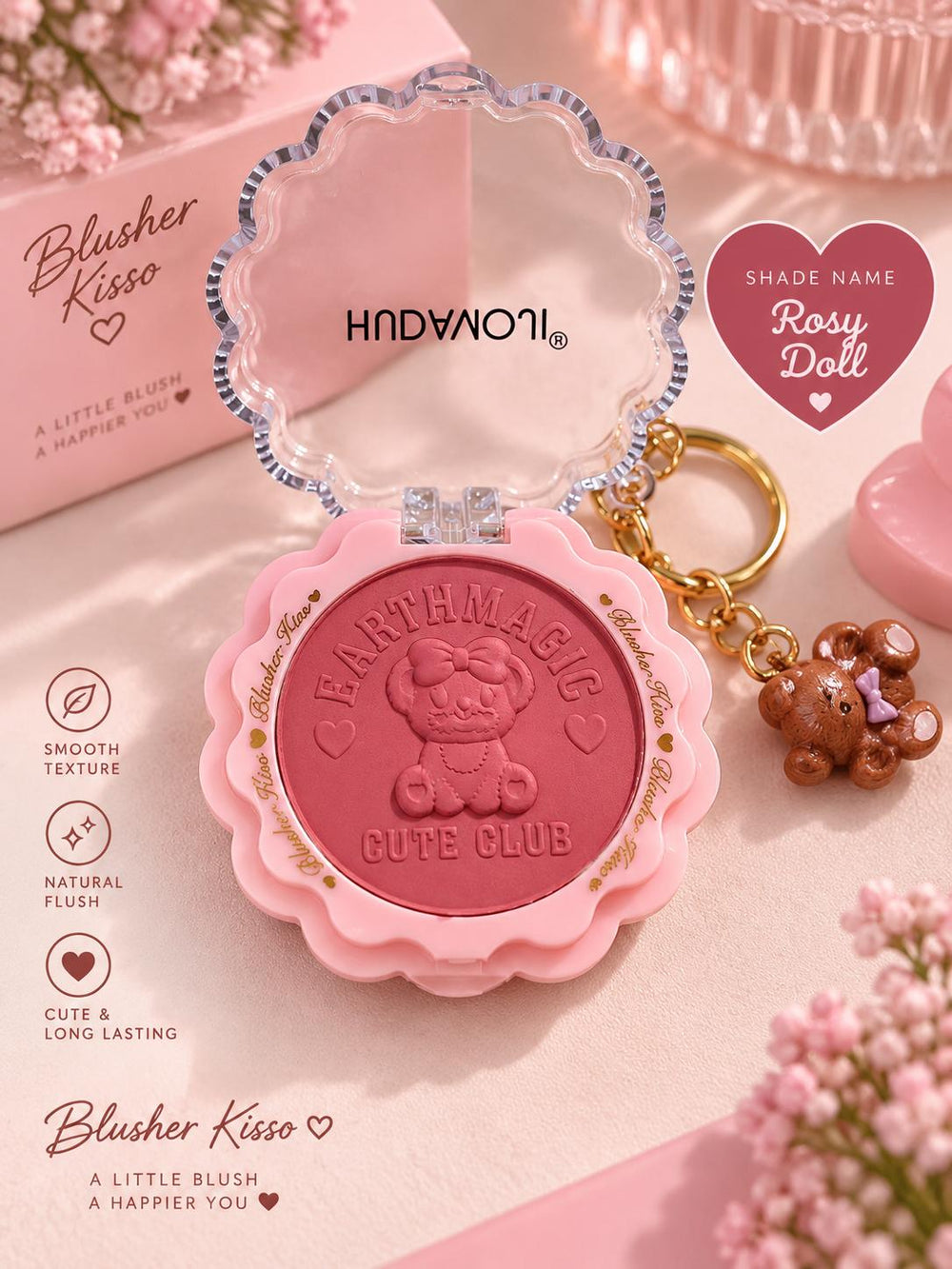 Hudamoji Cute Club Blusher Rosy Doll