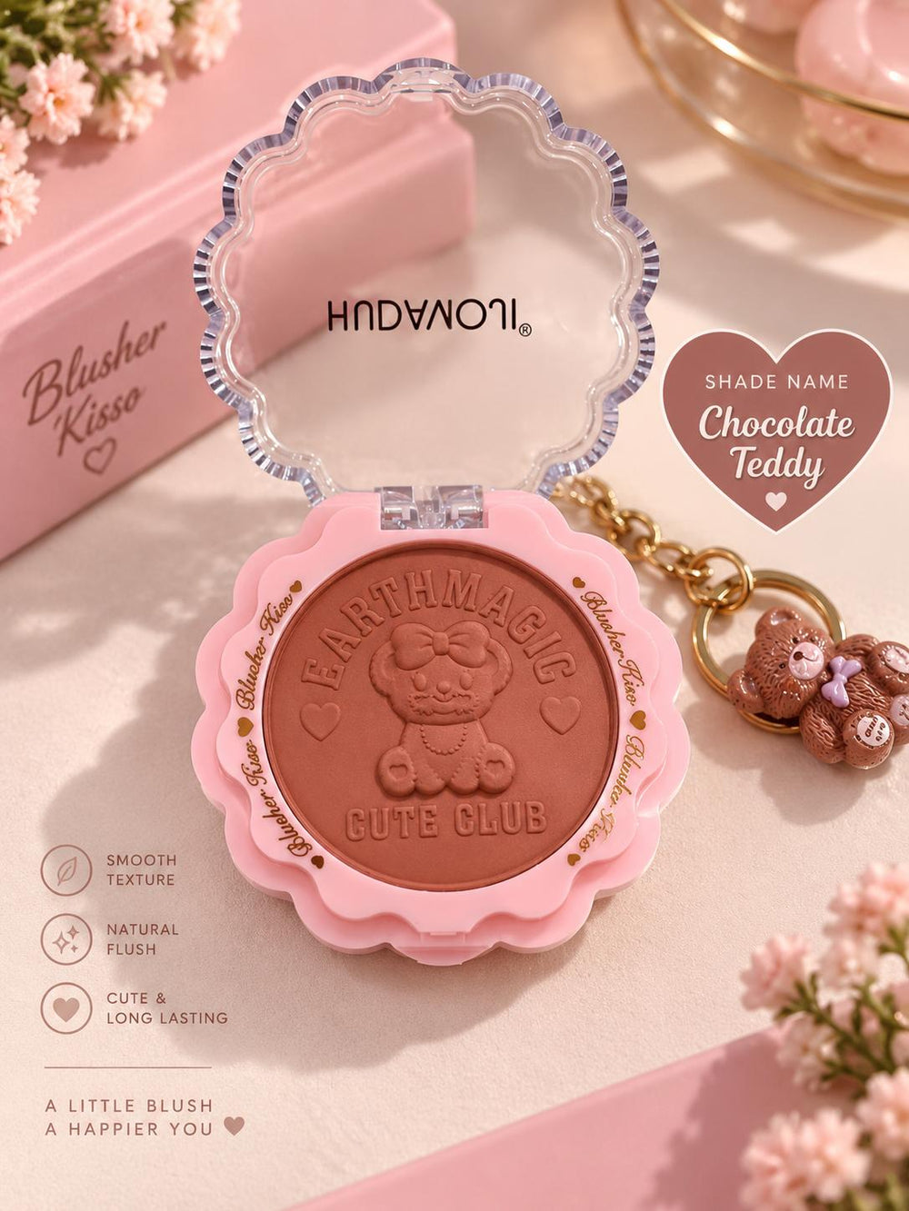 Hudamoji Cute Club Blusher Chocolate Teddy