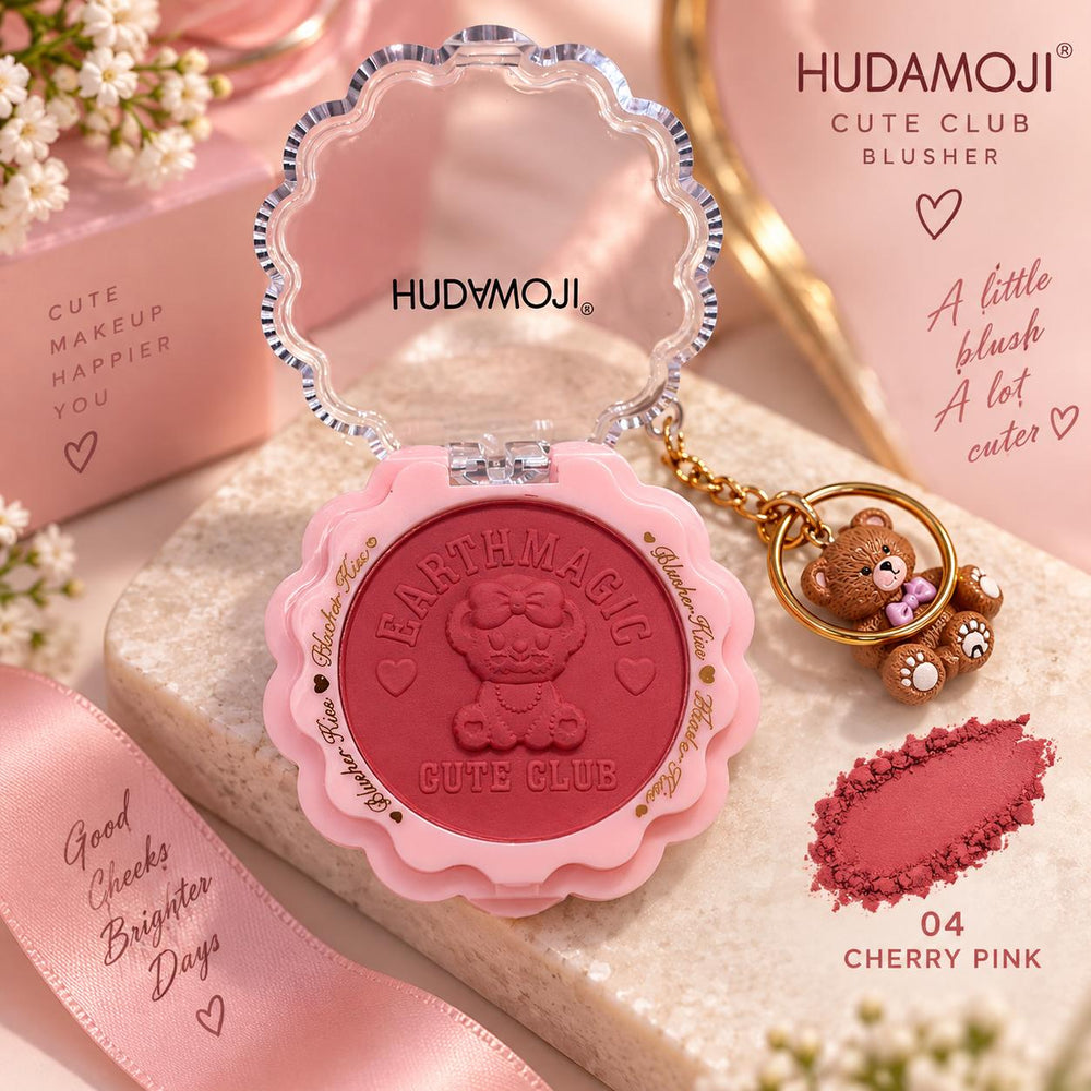 Hudamoji Cute Club Blusher Cherry Pink