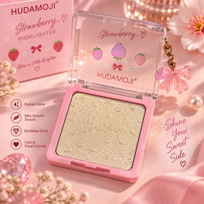 Hudamoji Strawberry Highlighter shades