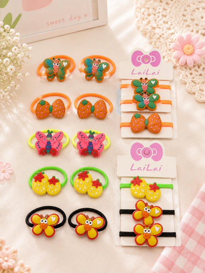 LaiLai cartoon animal hair tie cards