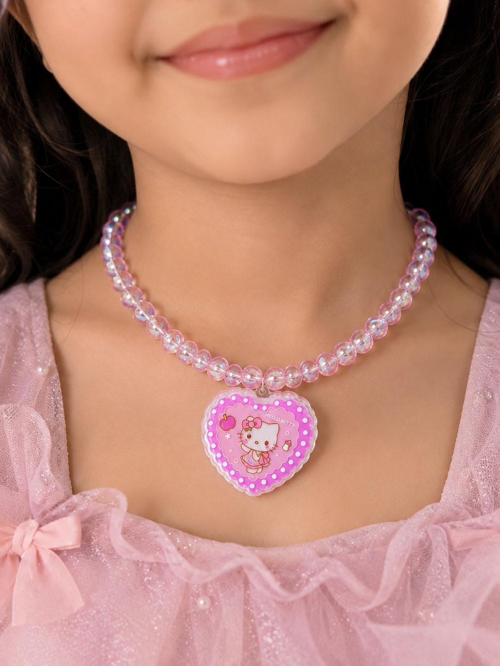 Hello Kitty necklace close-up