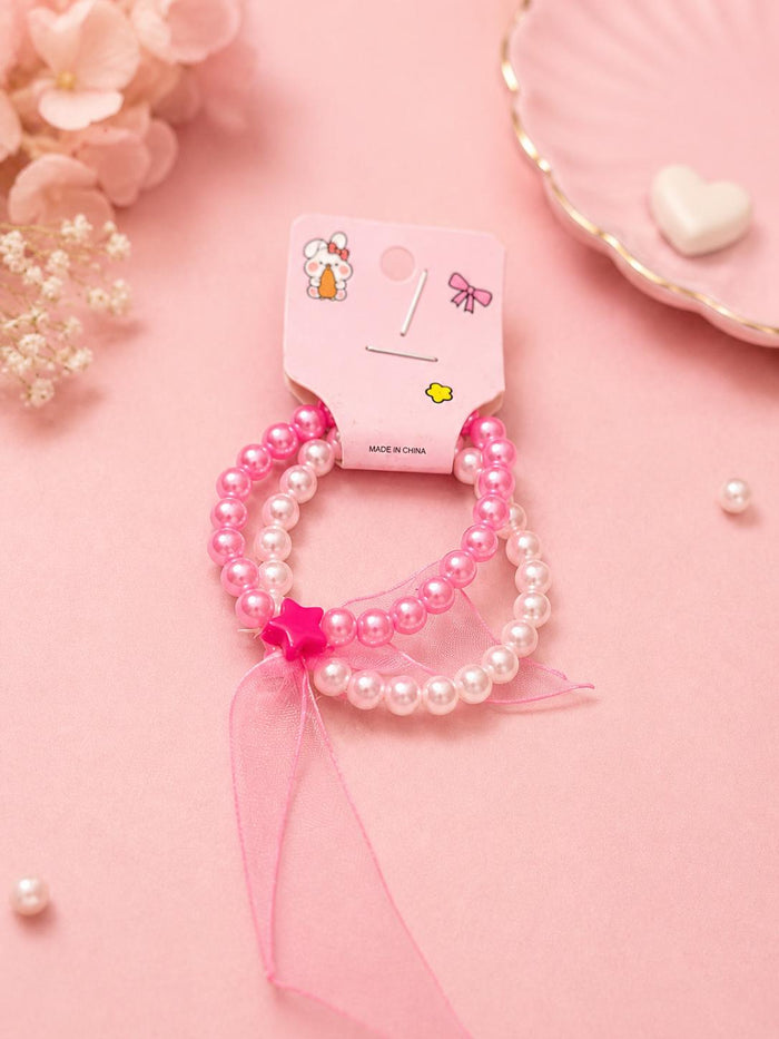 Pearl ice cream cone bracelet on card