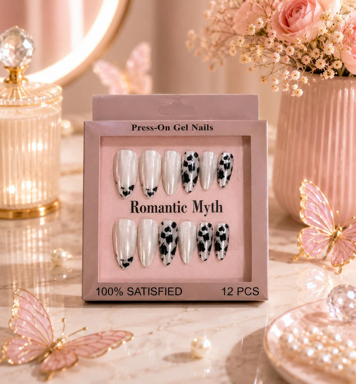 Romantic Myth Leopard Nails - White Leopard